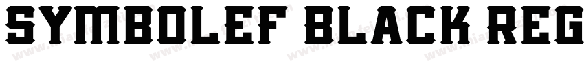 SymbolEF Black Regul字体转换